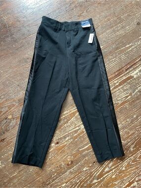 Old Navy Black Women's Tuxedo Stripe Dress Pants